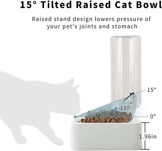 Gravity water shop bowl cat