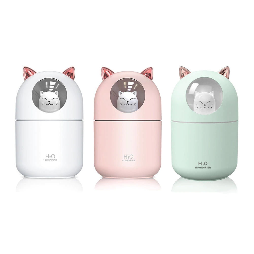 Cartoon Cat Head Humidifier and Aroma Diffuser