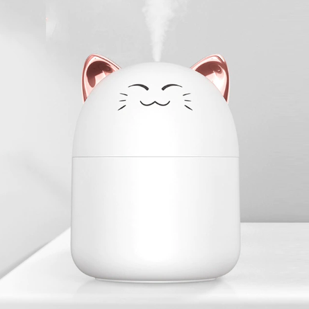 Cute White Cat Humidifier and Aroma Diffuser