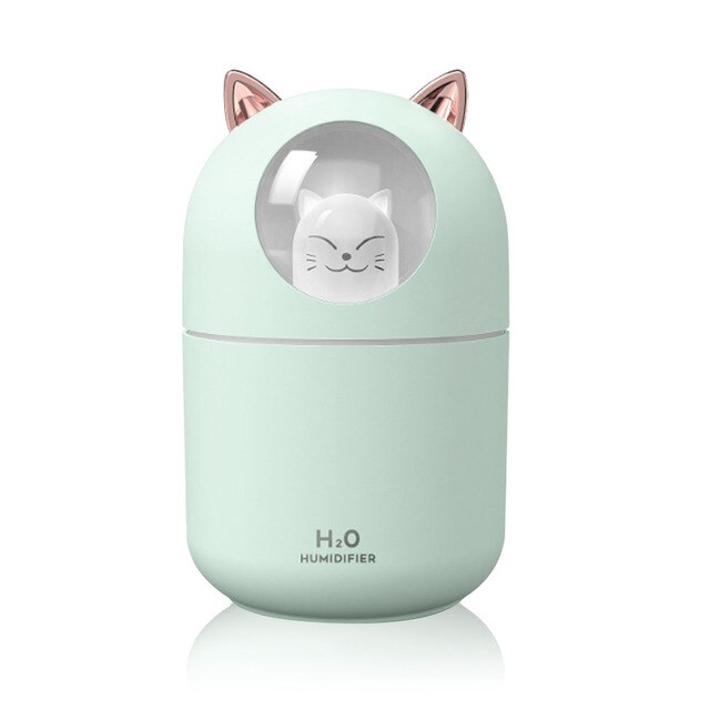 Cartoon Cat Head Humidifier and Aroma Diffuser