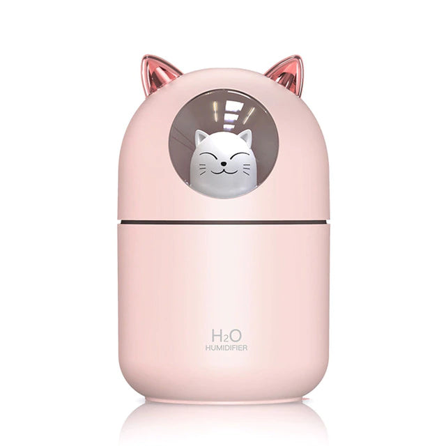 Cartoon Cat Head Humidifier and Aroma Diffuser